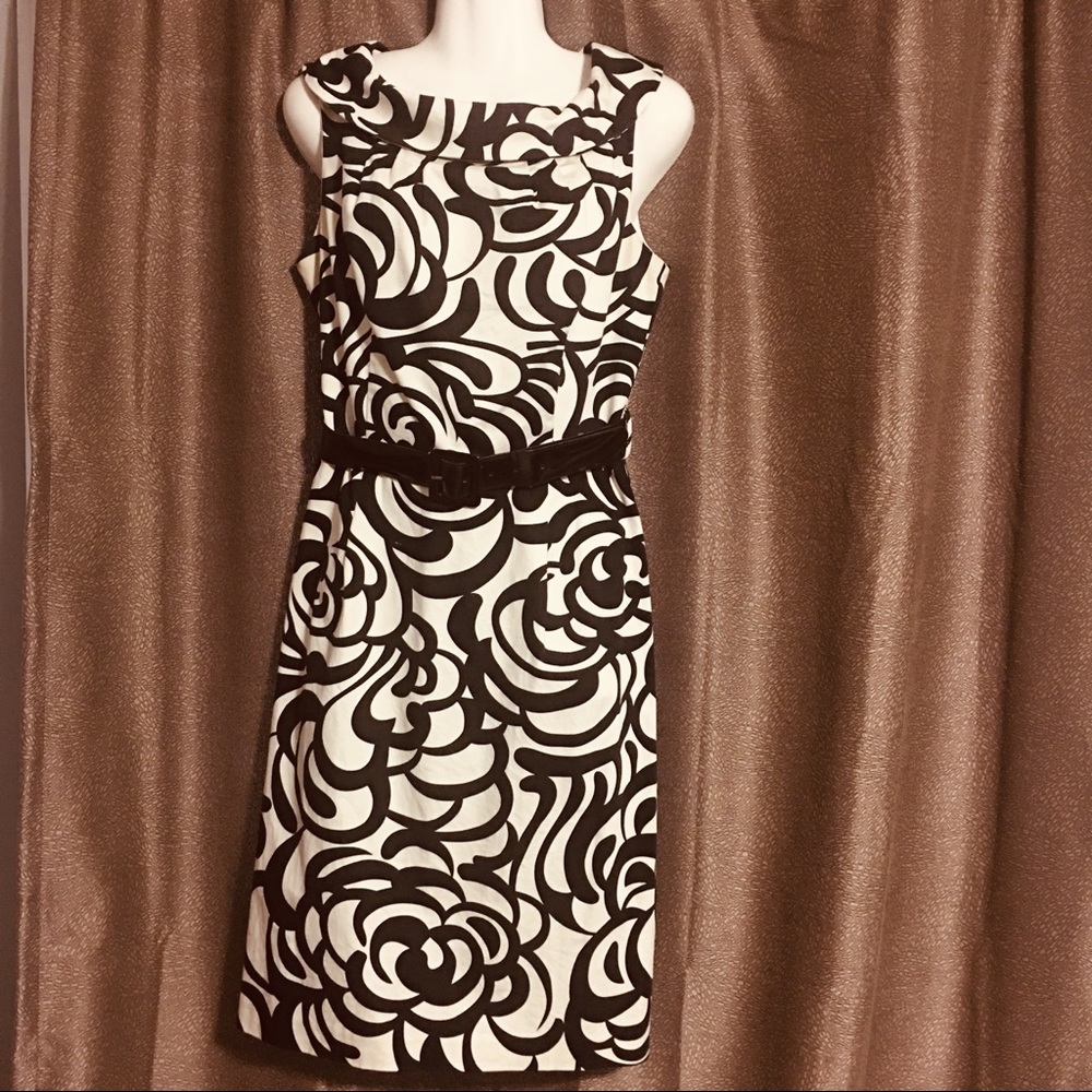 Madison Leigh size 8 black and white dress